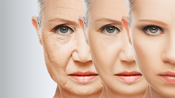 Fases do rexuvenecemento da pel facial